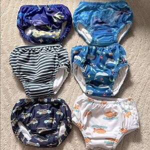 Lot of 6 Swim Diapers by Hudson Baby & Green Sprouts